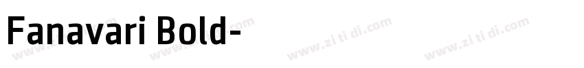 Fanavari Bold字体转换